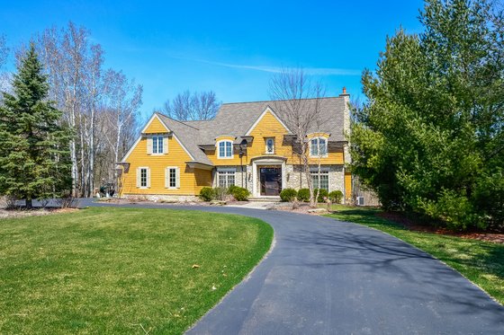 European style home, elevation
