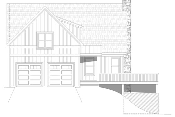 Exterior - Other Elevation for Traditional House Plan #932-426 - 3 bed, 2.5 bath