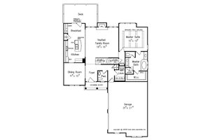 Floor Plan - Main Floor for Traditional House Plan #927-42 - 3 bed, 2.5 bath