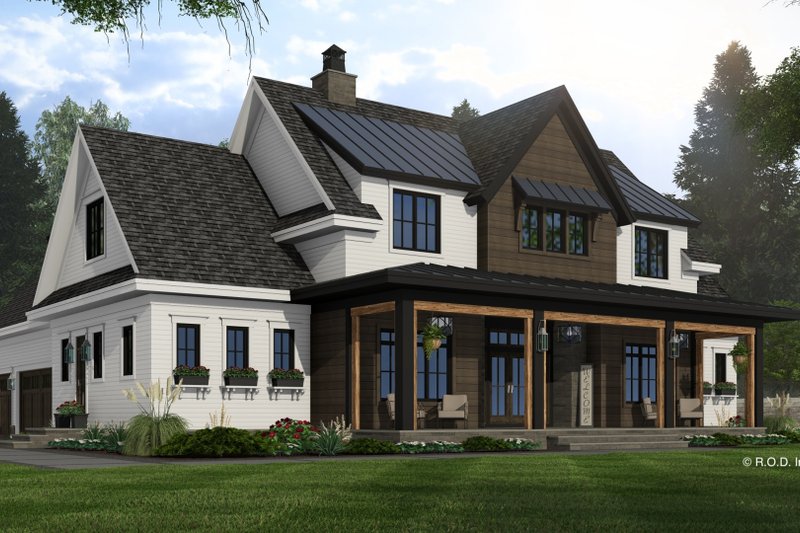 Home Plan - Exterior - Front Elevation 5 for Farmhouse House Plan #51-1254 - 5 bed, 4.5 bath
