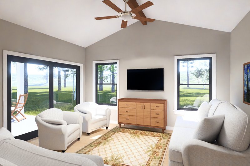 Architectural House Design - Interior - Family Room for Cottage House Plan #513-2499 - 5 bed, 3 bath