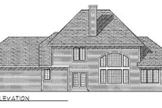 Exterior - Rear Elevation for Modern House Plan #70-437 - 4 bed, 2.5 bath
