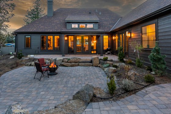 Exterior - Rear Elevation for Cottage House Plan #1105-5 - 3 bed, 2 bath