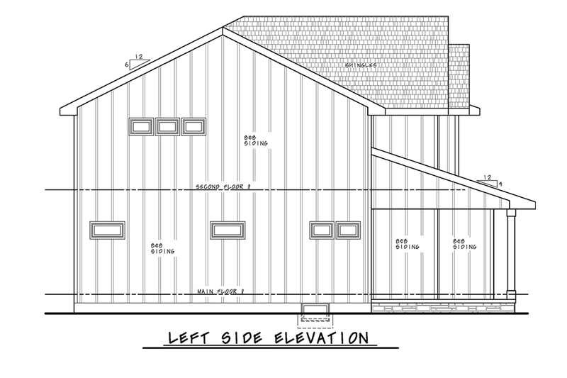 Home Plan - Exterior - Other Elevation for Modern House Plan #20-2537 - 4 bed, 2.5 bath