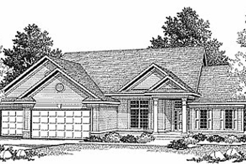 Dream House Plan - Traditional Exterior - Front Elevation Plan #70-311