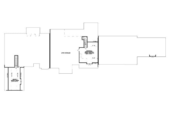 Floor Plan - Upper Floor for Craftsman House Plan #17-2299 - 3 bed, 2 bath