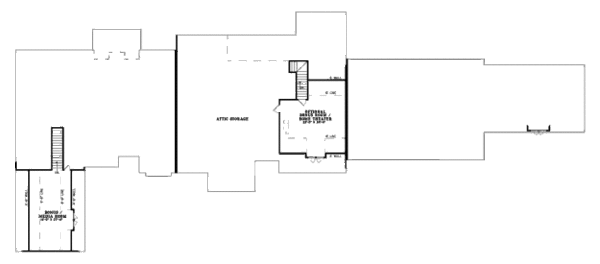 Architectural House Design - Craftsman Floor Plan - Upper Floor Plan #17-2299