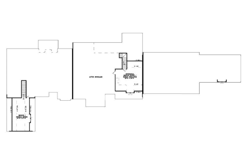 Home Plan - Floor Plan - Upper Floor for Craftsman House Plan #17-2299 - 3 bed, 2 bath