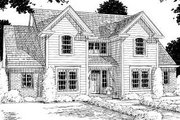 Traditional Style House Plan - 3 Beds 2.5 Baths 1953 Sq/Ft Plan #20-312 