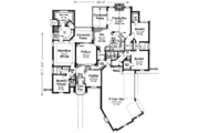 European Style House Plan - 4 Beds 3 Baths 2526 Sq/Ft Plan #310-160 