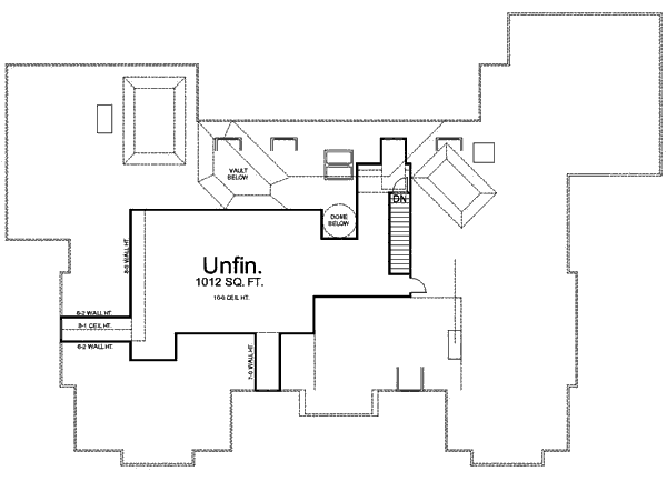 House Blueprint - European Floor Plan - Upper Floor Plan #119-350