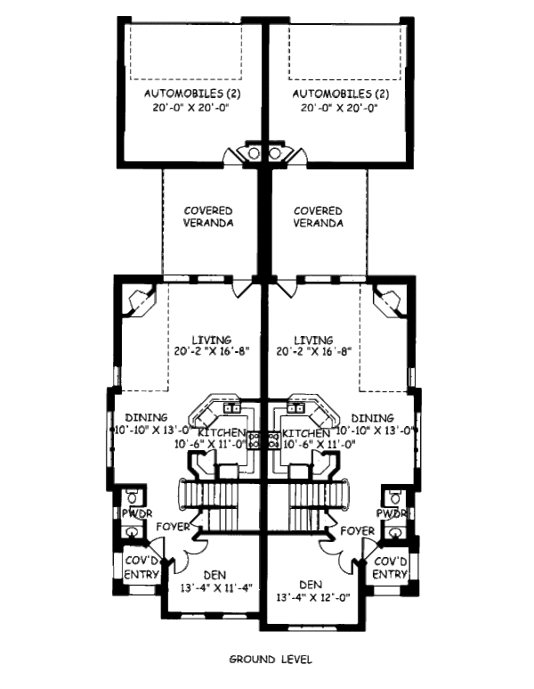 European Floor Plan - Main Floor Plan #141-347
