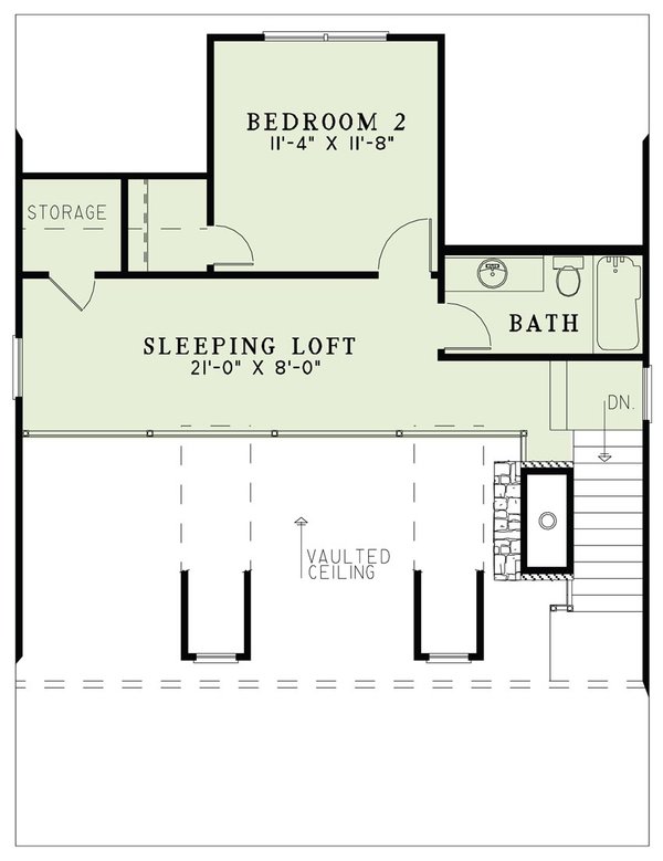 Dream House Plan - Mediterranean Floor Plan - Upper Floor Plan #17-3300