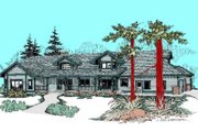 Country Style House Plan - 4 Beds 4 Baths 3080 Sq/Ft Plan #60-419 
