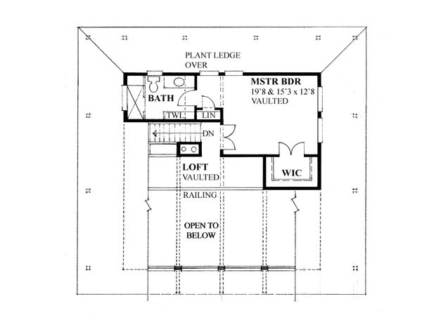 Architectural House Design - Barndominium Floor Plan - Upper Floor Plan #118-172