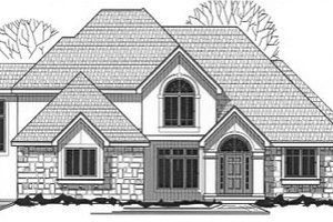 Traditional Exterior - Front Elevation Plan #67-846
