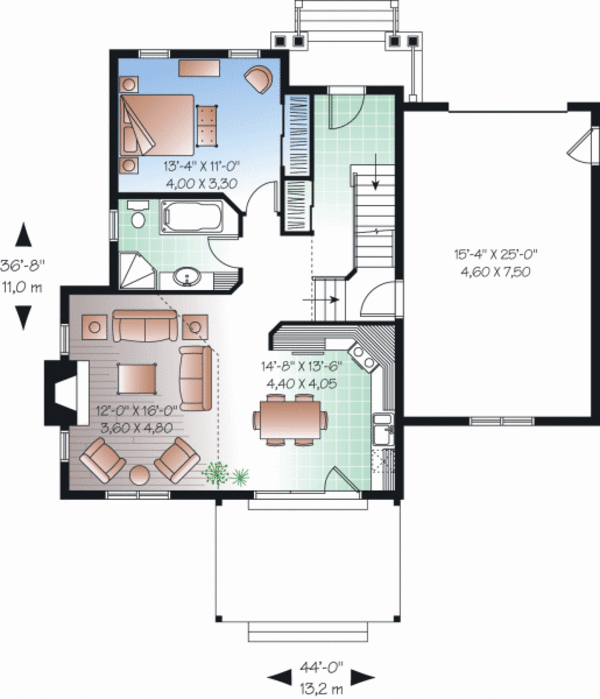 Country Floor Plan - Main Floor Plan #23-2265