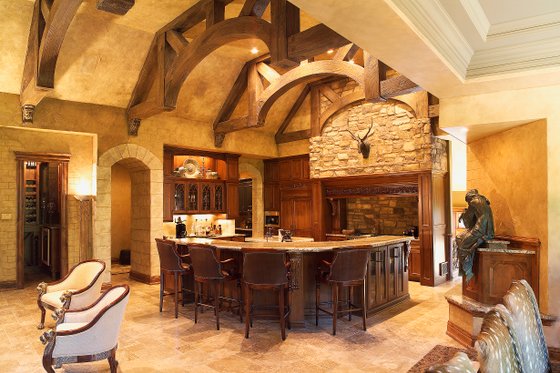 Kitchen - 6400 square foot European style home