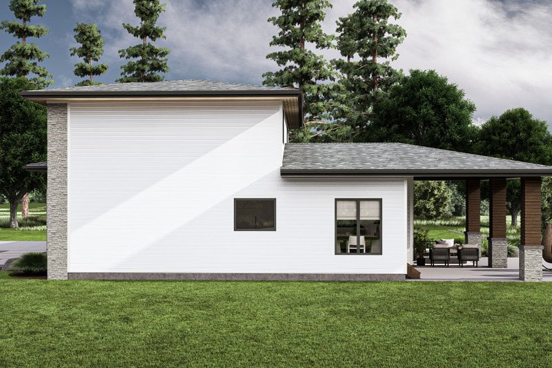 House Design - Exterior - Other Elevation for Contemporary House Plan #455-255 - 4 bed, 2.5 bath