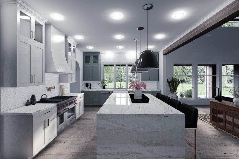 Home Plan - Interior - Kitchen 1 for Contemporary House Plan #923-400 - 4 bed, 3.5 bath