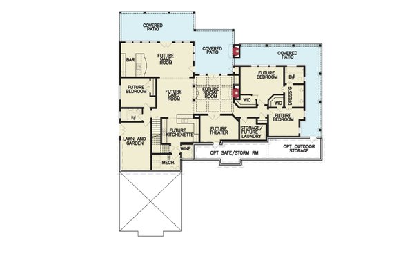Architectural House Design - Farmhouse Floor Plan - Other Floor Plan #54-479