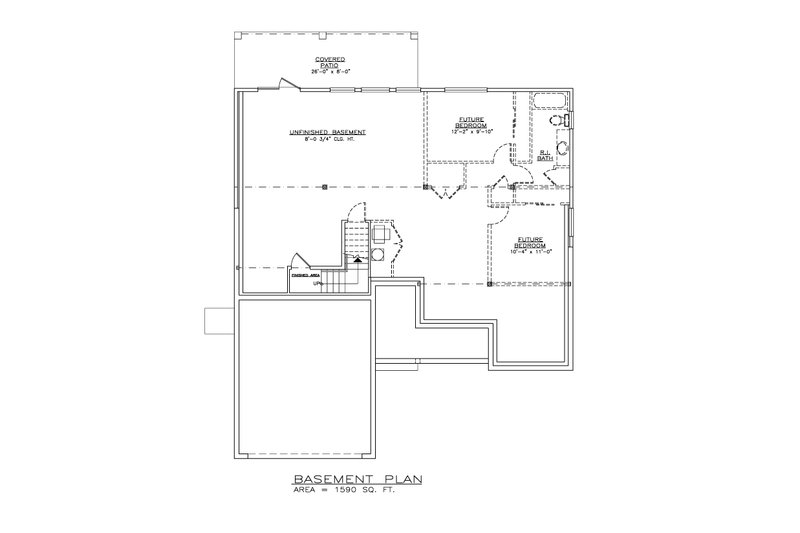 House Plan Design - Floor Plan - Other Floor for Farmhouse House Plan #1100-72 - 3 bed, 2 bath
