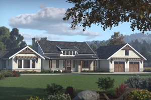 Ranch Exterior - Front Elevation Plan #1086-13