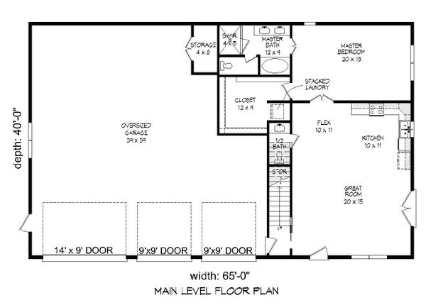 Architectural House Design - Country Floor Plan - Main Floor Plan #932-248