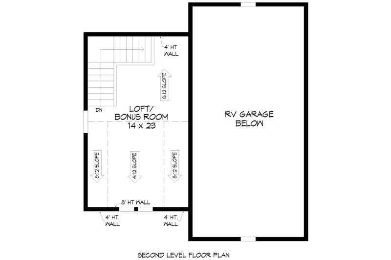 Home Plan - Floor Plan - Upper Floor for Southern House Plan #932-1203, 0 bath