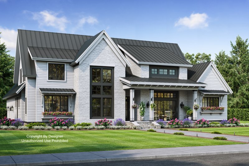 Home Plan - Exterior - Front Elevation 4 for Farmhouse House Plan #51-1136 - 4 bed, 2.5 bath