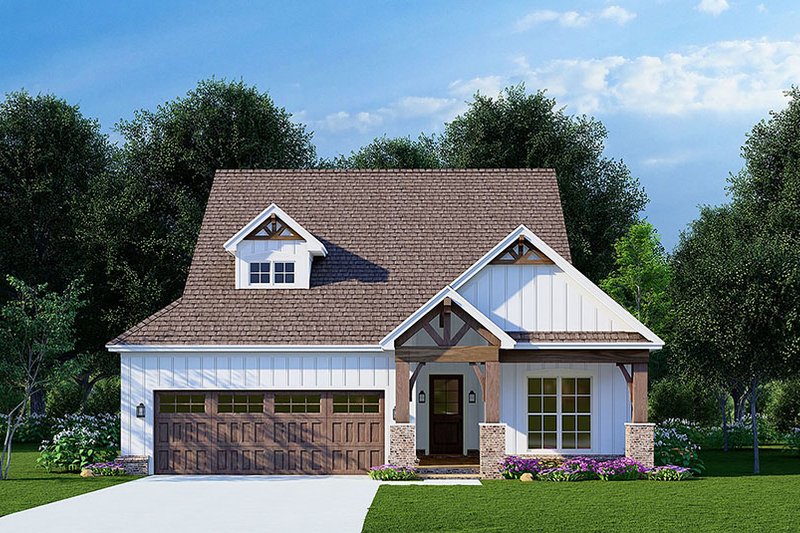 Dream House Plan - Exterior - Front Elevation 3 for Barndominium House Plan #923-250 - 3 bed, 2 bath