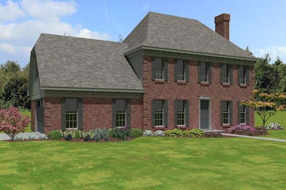 Exterior - Front Elevation for European House Plan #81-13773 - 3 bed, 2.5 bath