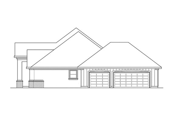 Exterior - Other Elevation 1 for Mediterranean House Plan #124-277 - 4 bed, 3 bath