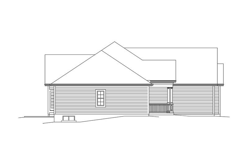House Blueprint - Exterior - Other Elevation for Ranch House Plan #57-658 - 3 bed, 2.5 bath