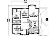 European Style House Plan - 4 Beds 2 Baths 3297 Sq/Ft Plan #25-4861 