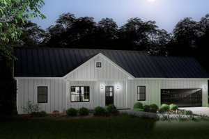 Ranch Exterior - Front Elevation Plan #44-257