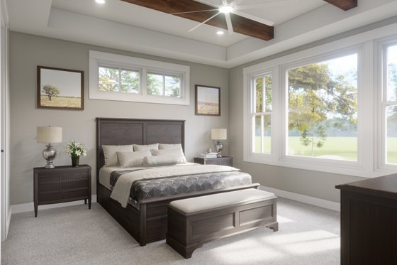 Interior - Master Bedroom for Craftsman House Plan #51-1244 - 3 bed, 2.5 bath