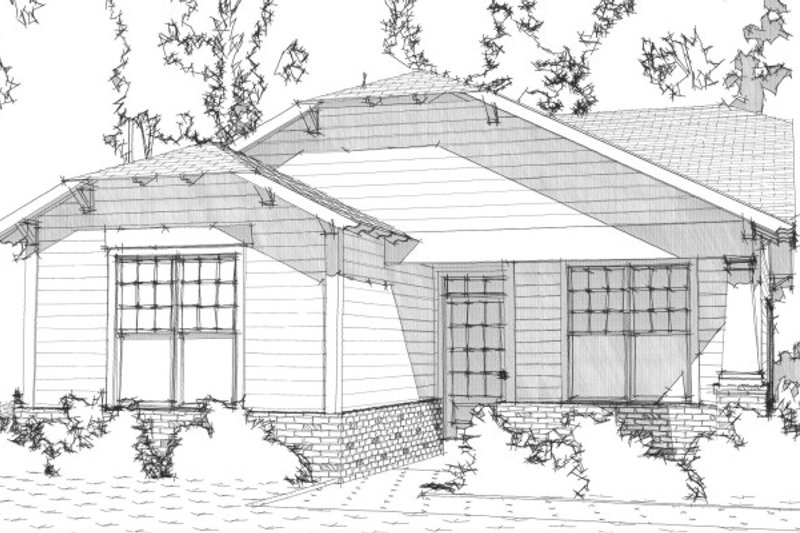 Bungalow Style House Plan - 2 Beds 2 Baths 1251 Sq/Ft Plan #63-293