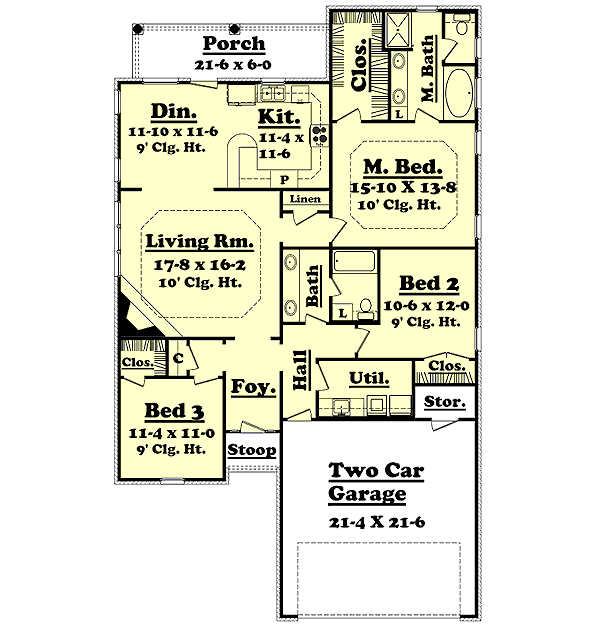 Traditional Floor Plan - Main Floor Plan #430-24