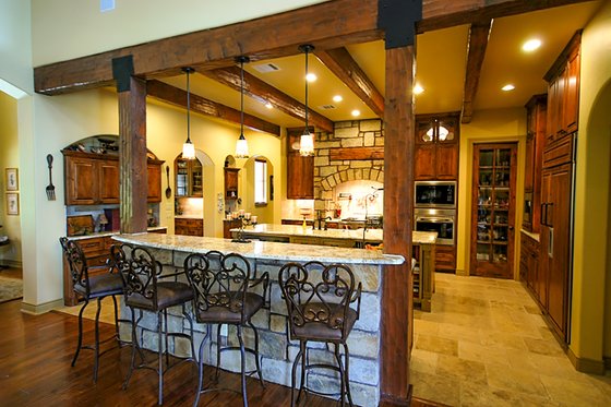 Interior - Kitchen for Prairie House Plan #80-211 - 4 bed, 4 bath