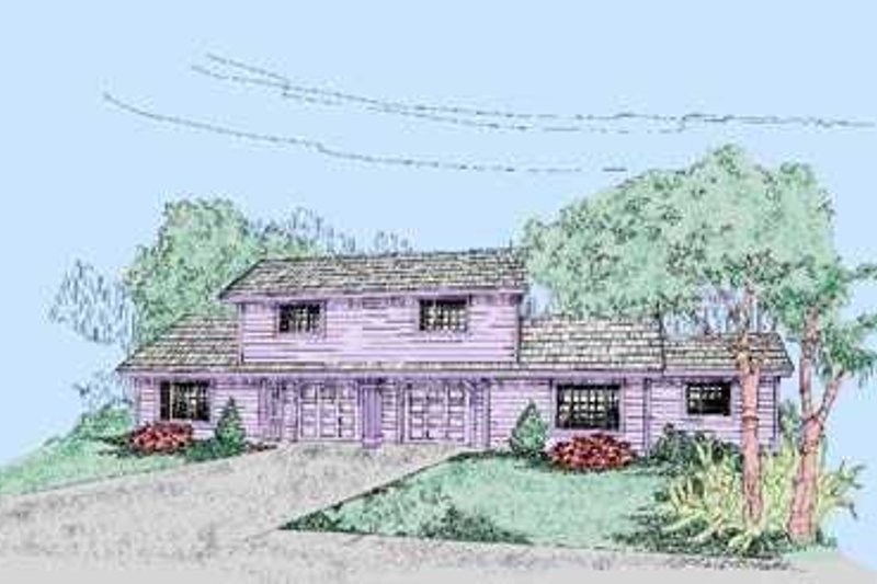 Traditional Style House Plan - 2 Beds 2 Baths 2060 Sq/Ft Plan #60-472