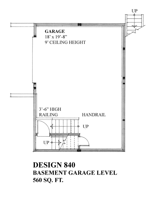 Architectural House Design - Cabin Floor Plan - Lower Floor Plan #118-116