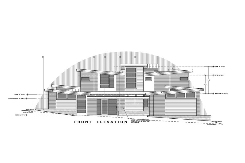 Home Plan - Exterior - Front Elevation 6 for Contemporary House Plan #892-30 - 4 bed, 4.5 bath