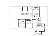 European Style House Plan - 5 Beds 4 Baths 3624 Sq/Ft Plan #34-220 