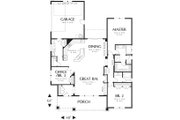 Craftsman Style House Plan - 3 Beds 2 Baths 1891 Sq/Ft Plan #48-415 