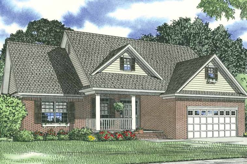 House Design - Traditional Exterior - Front Elevation Plan #17-1175