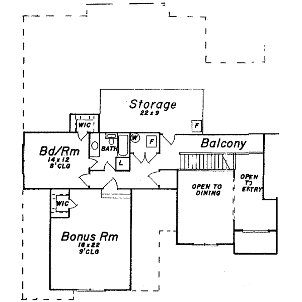 Home Plan - European Floor Plan - Upper Floor Plan #52-168