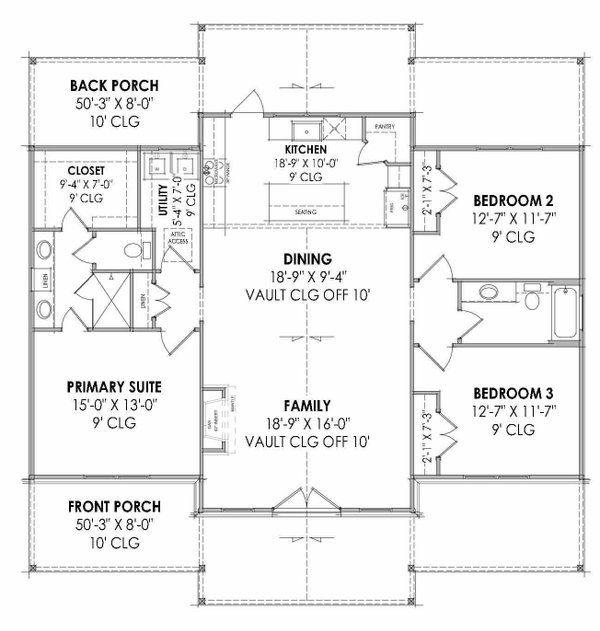 Barndominium Floor Plan - Main Floor Plan #1096-130