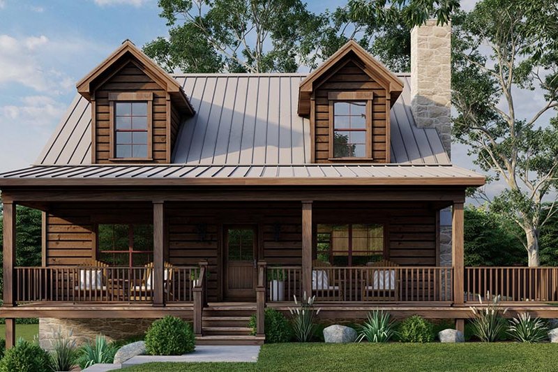 Home Plan - Exterior - Front Elevation 3 for Country House Plan #923-303 - 3 bed, 2.5 bath