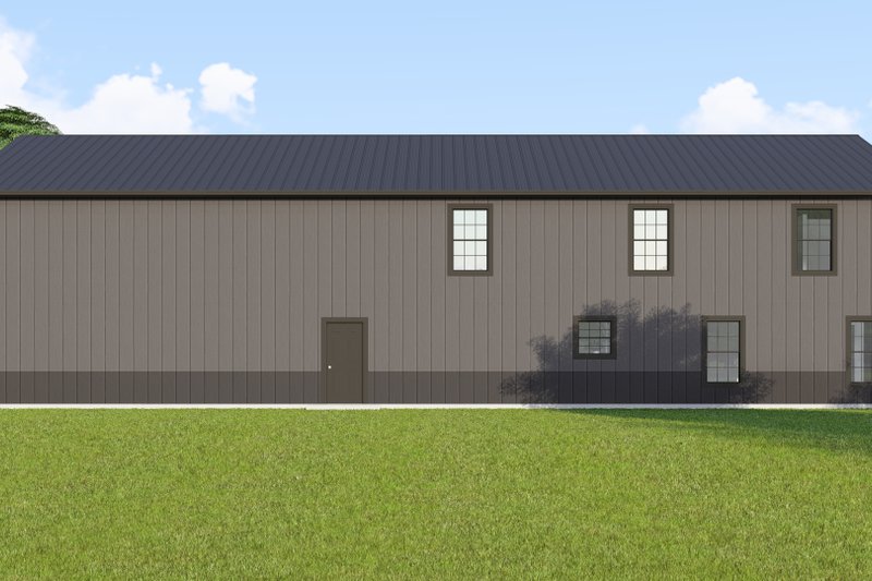 Home Plan - Exterior - Rear Elevation 1 for Barndominium House Plan #1064-163 - 5 bed, 3.5 bath